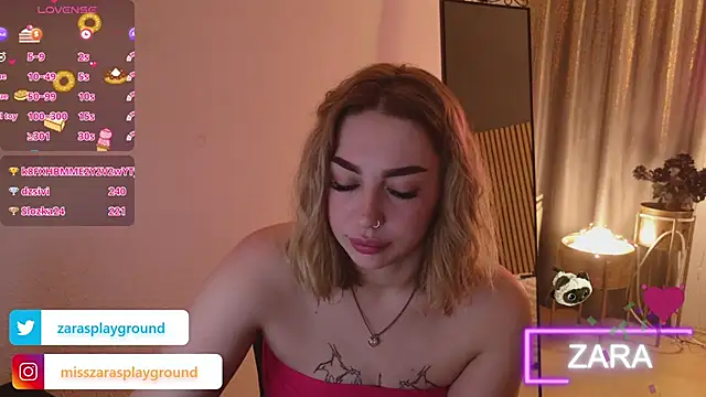 ZarasPlayground online show from April 2026 07:58:01 PM