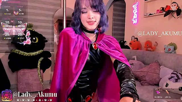 Snapshot of LadyAkumu chatting on July 2026 03:45:01 AM LadyAkumu online show from July 2026 03:45:01 AM