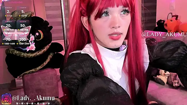 Snapshot of LadyAkumu chatting on July 2026 01:09:01 AM LadyAkumu online show from July 2026 01:09:01 AM