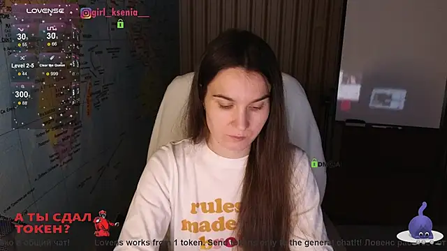 Girl Ksenia online show from February 2025 10:00:01 PM