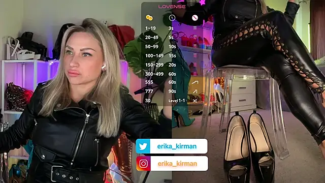 Erika Kirman online show from November 2025 12:00:02 PM