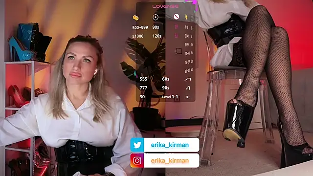 Erika Kirman online show from March 2026 01:17:01 PM