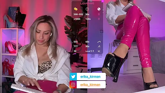 Erika Kirman online show from April 2026 02:15:02 PM