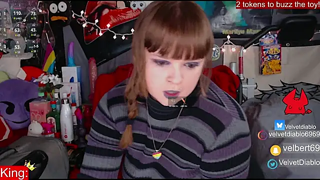 Snapshot of VelvetDiablo chatting on January 2025 01:08:01 AM VelvetDiablo online show from January 2025 01:08:01 AM