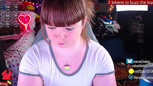 Snapshot of VelvetDiablo chatting on February 2025 12:52:01 AM VelvetDiablo online show from February 2025 12:52:01 AM