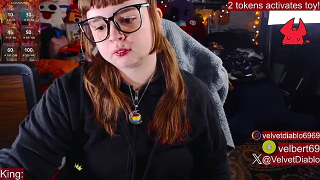 Snapshot of VelvetDiablo chatting on November 2025 12:55:02 AM VelvetDiablo online show from November 2025 12:55:02 AM