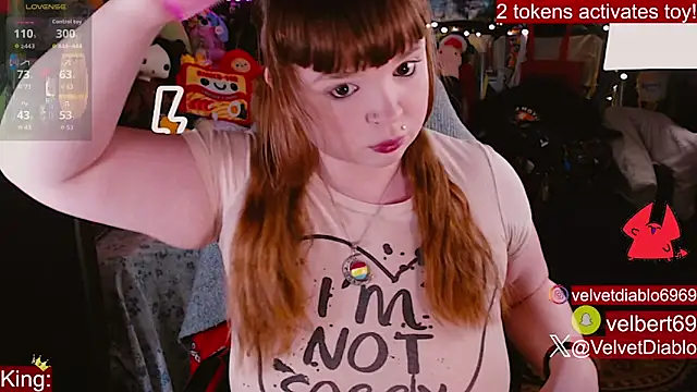 Snapshot of VelvetDiablo chatting on April 2026 12:16:02 AM VelvetDiablo online show from April 2026 12:16:02 AM
