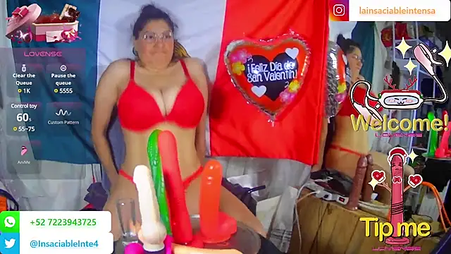 LaInsaciableIntensa online show from February 2025 01:10:01 AM