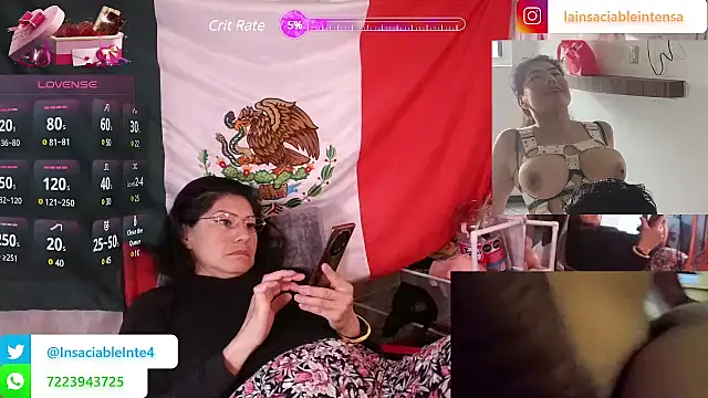 LaInsaciableIntensa online show from March 2025 01:15:01 PM