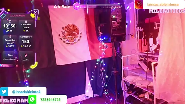 LaInsaciableIntensa online show from April 2026 02:31:01 AM