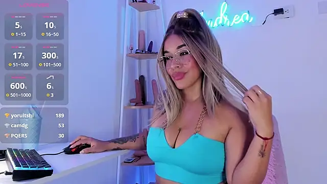 andrea lopezz  online show from February 2025 03:40:01 AM