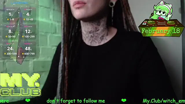 Witch Emma online show from February 2026 09:27:02 AM