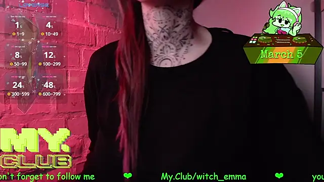 Witch Emma online show from March 2026 10:00:02 AM