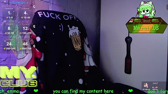 Witch Emma online show from March 2026 08:18:02 AM