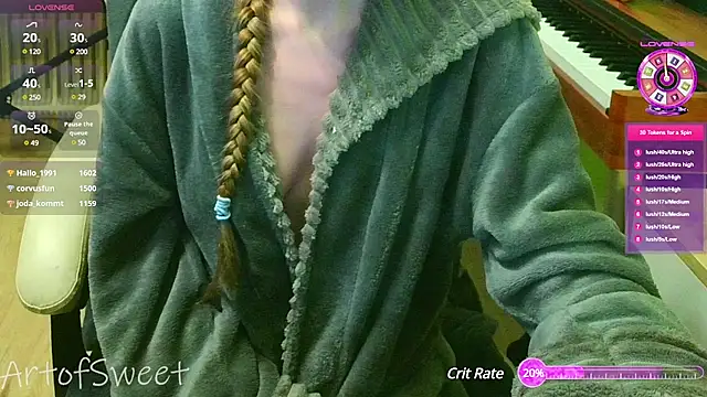 ArtofSweet online show from January 2025 12:02:01 AM