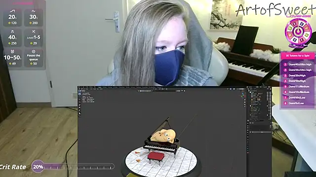 ArtofSweet online show from January 2026 08:01:02 PM