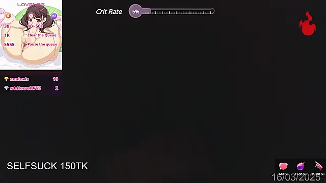 Snapshot of Herazuline chatting on March 2025 07:52:02 AM Herazuline online show from March 2025 07:52:02 AM