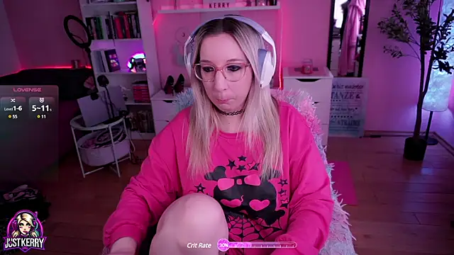 Snapshot of JustKerry chatting on March 2025 08:38:02 AM JustKerry online show from March 2025 08:38:02 AM