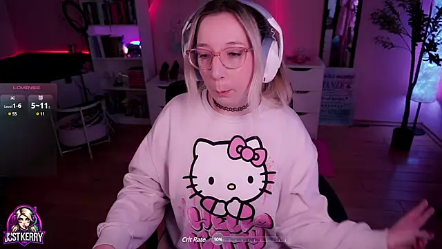 Snapshot of JustKerry chatting on March 2025 09:18:02 AM JustKerry online show from March 2025 09:18:02 AM