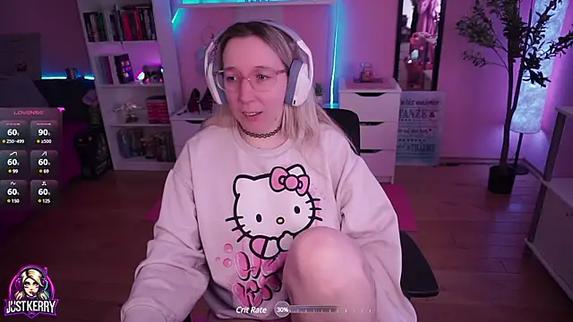 Snapshot of JustKerry chatting on March 2025 09:01:02 AM JustKerry online show from March 2025 09:01:02 AM