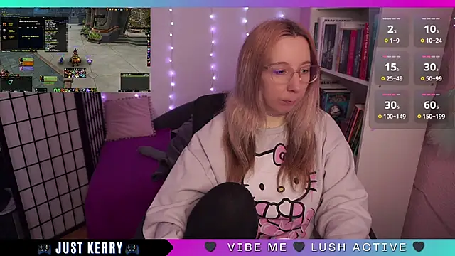 Snapshot of JustKerry chatting on September 2025 08:47:02 AM JustKerry online show from September 2025 08:47:02 AM